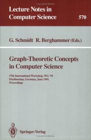 Cover of: Graph-Theoretic Concepts in Computer Science | 