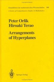 Cover of: Arrangements of hyperplanes by Peter Orlik