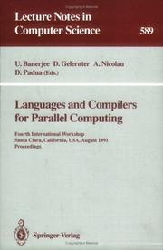 Cover of: Languages and Compilers for Parallel Computing by 