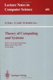 Cover of: Theory of Computing and Systems | 
