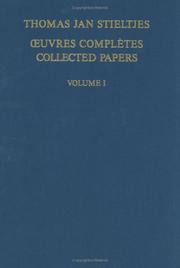 Cover of: Œuvres complètes =: Collected papers