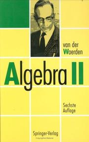 Cover of: Algebra: Volume 2