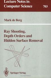 Cover of: Ray shooting, depth orders and hidden surface removal