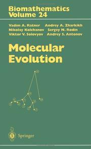 Cover of: Molecular evolution