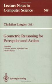 Cover of: Geometric Reasoning for Perception and Action | Christian Laugier