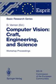 Cover of: Computer vision: craft, engineering, and science : workshop proceedings, Killarney, Ireland, September 9/10, 1991