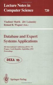 Cover of: Database and expert systems applications | 