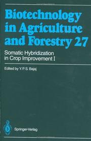 Cover of: Somatic hybridization in crop improvement