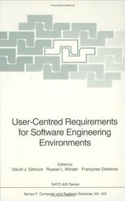 Cover of: User-centred requirements for software engineering environments