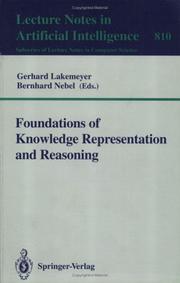 Cover of: Foundations of knowledge representation and reasoning by Gerhard Lakemeyer, Bernhard Nebel (eds.).