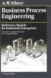 Cover of: Business process engineering: reference models for industrial enterprises