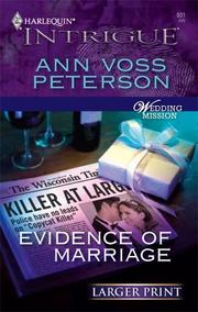 Cover of: Evidence Of Marriage