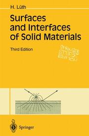 Cover of: Surfaces and interfaces of solid materials