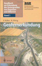 Cover of: Geofernerkundung by Friedrich Kühn