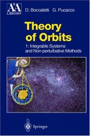 Cover of: Theory of orbits by D. Boccaletti