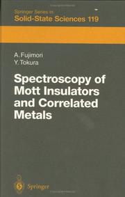 Spectroscopy of mott insulators and correlated metals by Atsushi Fujimori, Yoshinori Tokura