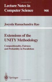 Cover of: Extensions of the UNITY methodology: compositionality, fairness, and probability in parallelism
