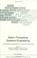 Cover of: Batch Processing Systems Engineering
