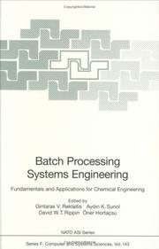 Cover of: Batch processing systems engineering by G. V. Reklaitis