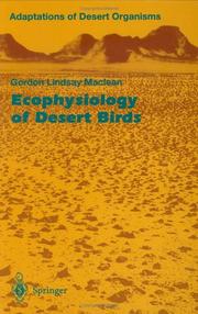 Cover of: The ecophysiology of desert birds