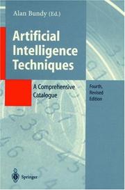 Cover of: Artificial intelligence techniques by Alan Bundy