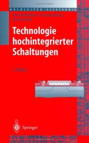 Cover of: Technologie hochintegrierter Schaltungen