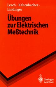 Cover of Übungen zur Elektrischen Meßtechnik by reinhard lerch,manfred kaltenbacher,franz lindinger