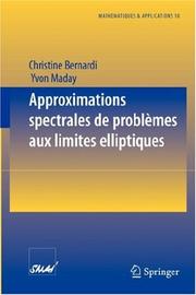 Cover of: Approximations spectrales de problèmes aux limites elliptiques (Mathématiques et Applications)