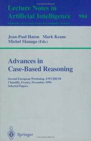 Cover of: Advances in case-based reasoning by EWCBR-94 (1994 Chantilly, France)