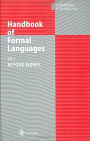 Cover of: Handbook of formal languages by G. Rozenberg, A. Salomaa, (eds.).