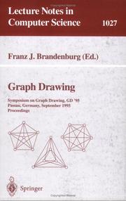 Cover of: Graph drawing | Symposium on Graph Drawing (1995 Passau, Germany)