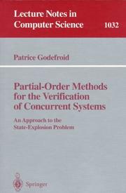 Cover of: Partial-order methods for the verification of concurrent systems by Patrice Godefroid