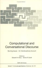 Cover of: Computational and conversational discourse by edited by Eduard H. Hovy, Donia R. Scott.