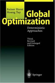 Cover of: Global Optimization: Deterministic Approaches