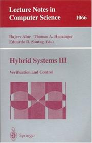 Cover of: Hybrid systems III: verification and control
