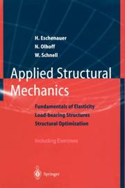 Cover of: Applied Structural Mechanics: Fundamentals of Elasticity, Load-Bearing Structures, Structural Optimization