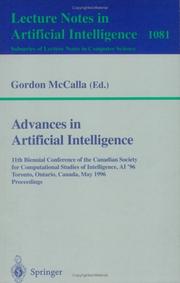Cover of: Advances in artificial intelligence