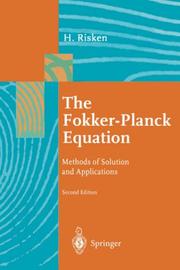 Cover of: The Fokker-Planck equation by H. Risken, H. Risken