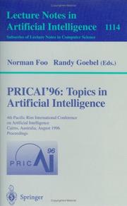 Cover of: Pricai '96: Topics in Artificial Intelligence : 4th Pacific Rim International Conference on Artificial Intelligence, Cairns, Australia, August 26-30, 1996 : proce (Lecture Notes in Computer Science)