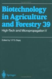 Cover of: High-tech and micropropagation V