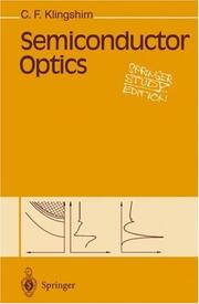 Cover of: Semiconductor optics by C. F. Klingshirn