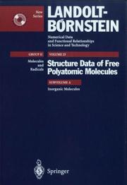Cover of: Inorganic Molecules (Numerical Data and Functional Relationships in Science and Technology)