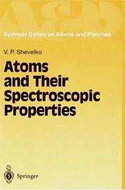 Cover of: Atoms and their spectroscopic properties
