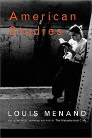 Cover of: American studies by Louis Menand