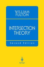 Cover of: Intersection theory by Fulton, William