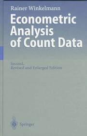 Econometric Analysis of Count Data by Rainer Winkelmann
