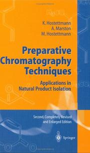 Cover of: Preparative chromatography techniques: applications in natural product isolation
