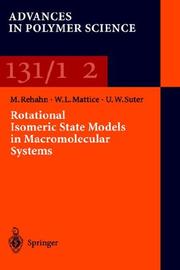 Front cover of Rotational isomeric state models in macromolecular systems by M. Rehahn