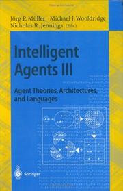 Cover of: Intelligent agents III | 