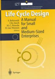 Cover of: Life cycle design: a manual for small and medium-sized enterprises